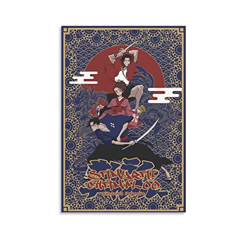 ENYPOLIS Samurai Champloo Poster & Drucke auf Leinwand, Wandkunst-Poster für Raumdekoration, unrahmen, 30 x 45 cm von ENYPOLIS