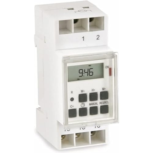 Zeitschaltuhr digital Timer 3500 Watt Hutschiene Schalttafel DIN Schiene von EOB