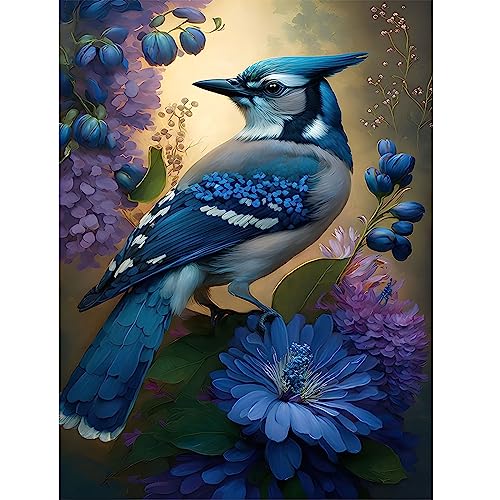 EOBROMD Diamond Painting Erwachsene Vogel, 5D Diamant Painting Bilder Erwachsene Vogel, DIY Diamond Painting Bilder Diamant Malerei Vogel Set für Wanddekoration 30x40cm von EOBROMD