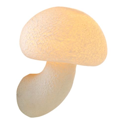 EOEO LED Wandlampe Innen Pilz Wandleuchten Moderne Kreative Metall Nachttischlampe Harz Weiß Eisen Wandbeleuchtung 7W 3000K Warmes für Treppenhaus Badezimmer Wohnzimmer Kinderzimmer von EOEO