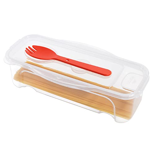 EOIMS Kleiner Mikrowellen-Nudelkocher mit Sieb, Spaghetti-Nudel-Herd mit Löffel und Deckel, mikrowellengeeignet, Pasta-Boot für Wohnheim, Küche, Büro, BPA-frei von EOIMS