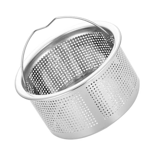 Abflusssieb Edelstahl mit Griff, 1 Stück abflusssieb küchenspüle, Waschbecken Sieb Verstopfungsschutz, Rostfreies Sink Strainer Sieb für Abfluss in Küche, Bad & Dusche von EOJDDPA