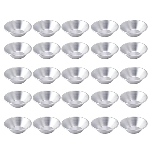 EOJDDPA Aluminium -Eiertortenformen 25 pcs Food Grade Mini Tart Kuchen Pfannen Backbecher für Eiertörtchen Käsekuchen Silber 7.2x4x2cm EOJDDPA Aluminium -Eiertortenformen 25 pcs Food Grade Mini Tart Kuchen Pfannen Backbecher für Eiertörtchen Käsekuchen Silber 7.2x4x2cm von EOJDDPA