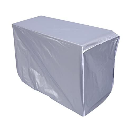 EOJDDPA Outdoor -Klimaanlagenabdeckung wasserdichte Sonnenschutz Anti -Schnee -Polyester -Silber 3 Größen für den Schutz der Haushaltsabteilung (1,5p) von EOJDDPA