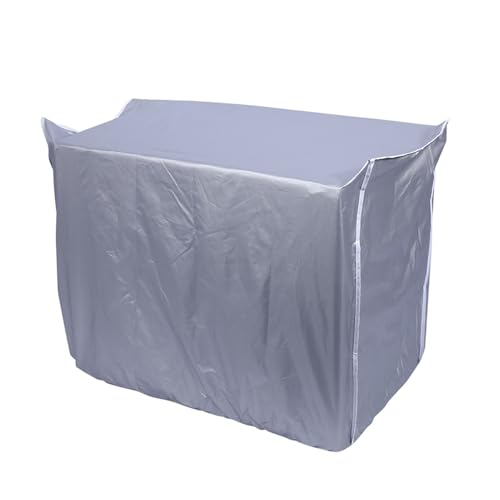 EOJDDPA Outdoor -Klimaanlagenabdeckung wasserdichte Sonnenschutz Anti -Schnee -Polyester -Silber 3 Größen für den Schutz der Haushaltsabteilung (2p) von EOJDDPA