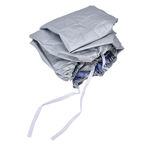 EOJDDPA Outdoor -Klimaanlagenabdeckung wasserdichte Sonnenschutz Anti -Schnee -Polyester -Silber 3 Größen für den Schutz der Haushaltsabteilung (3p) von EOJDDPA