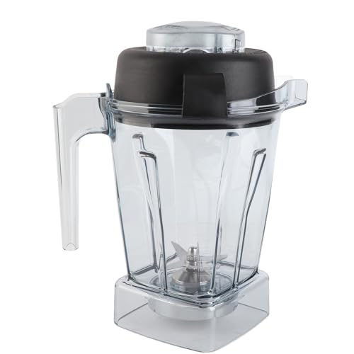 Ersatzbehälter für Mixer, 48 oz, transparenter, versiegelter Mixerkrug aus ABS-Gummi mit Klinge und Deckel aus Edelstahl von EOJDDPA