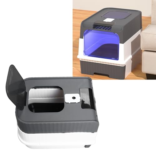 Geschlossener Katzenratstreubox großer Raum Messacher Geruchsentfernungsschubladen Design tragbarer Kitty -Katzentoilette für Innenkatzen aus Premium -PP -Material extra großer Geschlossener Katzenratstreubox großer Raum Messacher Geruchsentfernungsschubladen Design tragbarer Kitty -Katzentoilette für Innenkatzen aus Premium -PP -Material extra großer von EOJDDPA