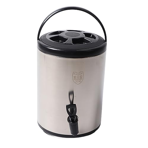Isolierter Getränkespender aus Edelstahl 304, 8 Liter, Heiß-/Kaltgetränkespender, kommerzieller Doppelschichteimer, Schwarz, 8L Isolierter Getränkespender aus Edelstahl 304, 8 Liter, Heiß-/Kaltgetränkespender, kommerzieller Doppelschichteimer, Schwarz, 8L von EOJDDPA