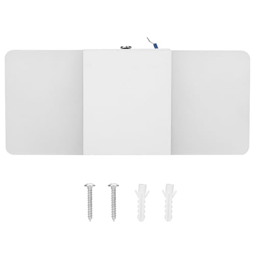 LED -Wandleuchte moderne rotierbare verstellbare Acrylaluminiumlegierung Lampe für Wohnzimmer Schlafzimmer Korridor rein weiß warmes helles schwarzes weißes m l Größe (Weißes Licht (weißer Box von EOJDDPA