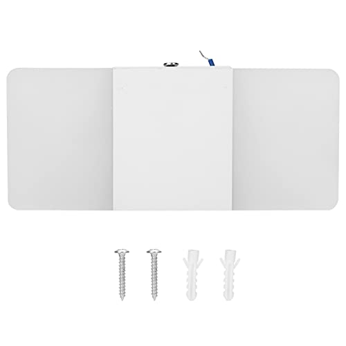 LED -Wandleuchte moderne rotierbare verstellbare Acrylaluminiumlegierung Lampe für Wohnzimmer Schlafzimmer Korridor rein weiß warmes helles schwarzes weißes m l Größe (Weißes Licht (weißer Box von EOJDDPA