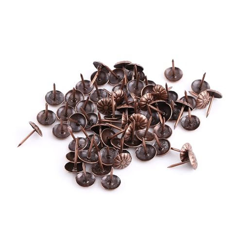 Vintage Polsternägel Bronze Metall Dekorative Tacks Bolzen Eisenmöbel Sofa Schuhtür DIY BRÜFUNGSHEITE HOME CERSTRAU 100 PC GRÜte Bronze Verschiedene Größen (Rot 11 * 16mm) von EOJDDPA