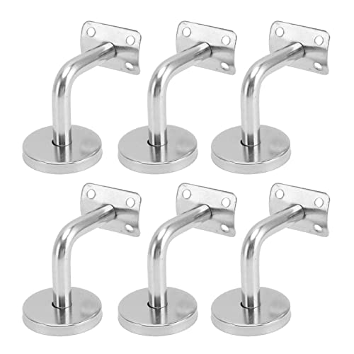 Wall Handleiterhalterung Treppe Handläufe Halterung Handbahnhalterung 304 Edelstahl Hochleistungs Treppe Geländerhilfe für Innentreppen im Freien Badezimmer 6 Stcs 6 Stcs von EOJDDPA