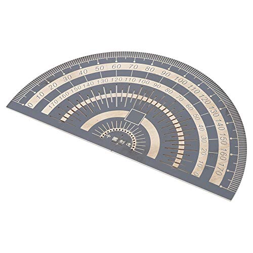 Winkelwinkel-Messwerk zeug Hochpräziser Edelstahl-Ruler mit markierung Zifferblatt für Holz bearbeitungs zeichnung kreise Messwinkel mit 125x67x1mm Winkelwinkel-Messwerk zeug Hochpräziser Edelstahl-Ruler mit markierung Zifferblatt für Holz bearbeitungs zeichnung kreise Messwinkel mit 125x67x1mm von EOJDDPA