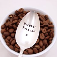 Für Immer Freunde Handgestempelter Löffel - Kaffee-Eis-Tee-Suppe Geschenk Für Ihre Mutter Schwester Beste Freundin Weihnachtsgeschenk von EOJStudios