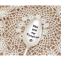 You Are My Sunshine Löffel - Handgestempelter Kaffee Tee Stir Eis Vintage Silberbesteck Geschenke Für Sie Die Kleinen von EOJStudios