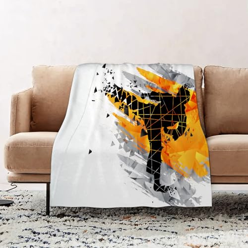 EOMKSE Kuscheldecke Flauschig Decke - weiche warme Fleecedecke 150x200cm als Decke Sofa,Kreative Silhouette eines Judo-Karate-Kämpfers,Wohndecke oder Couchdecke überwurf von EOMKSE