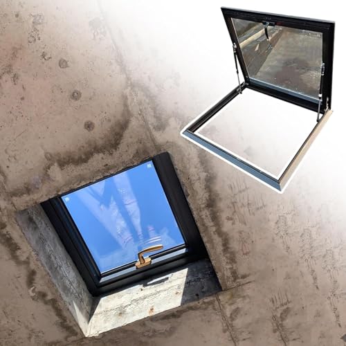1 Stück Premium-Dachfenster-Zugangsluke aus Aluminiumlegierung – anpassbare Größen for sicheren und bequemen Zugang for Dach(85x80cm) von EOMO