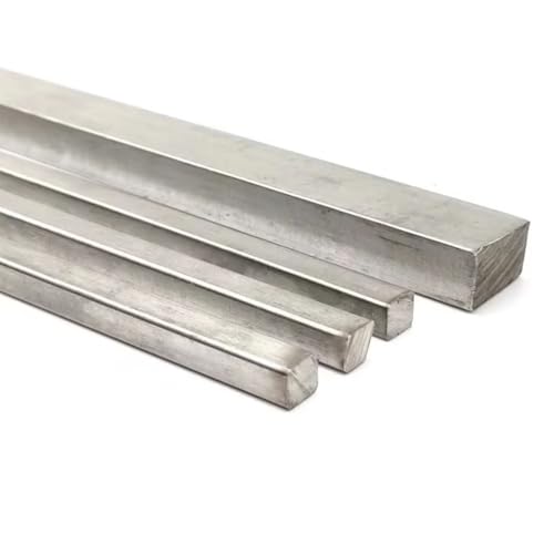 1 Stück Vierkantstange aus Edelstahl 304 – polierte, helle Oberfläche, 5 mm bis 80 mm Breite, 100 mm Länge(70x70mm) von EOMO