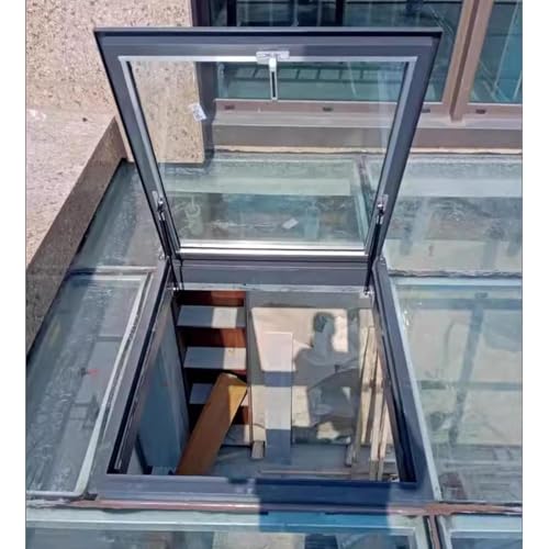 1 Stück anpassbares Dachfenster – langlebige Zugangsluke aus Aluminiumlegierung for Dachböden, Keller und Dächer(61x66cm) von EOMO