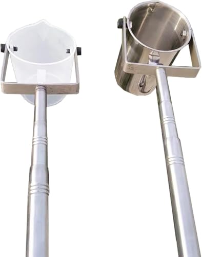 1 Stück verstellbarer Teleskop-Wasserprobenehmer – Becherkelle aus Edelstahl 304 for Wassertests – 500 ml/1000 ml Fassungsvermögen(Plastic,500ML 1.2-5meters) von EOMO