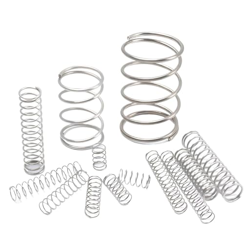 10 Stück A2 SS Druckfedern - 0,4 mm Draht, 3–10 mm Außendurchmesser, 5–50 mm Länge | Heimwerker/Profi(9mmx35mm) von EOMO