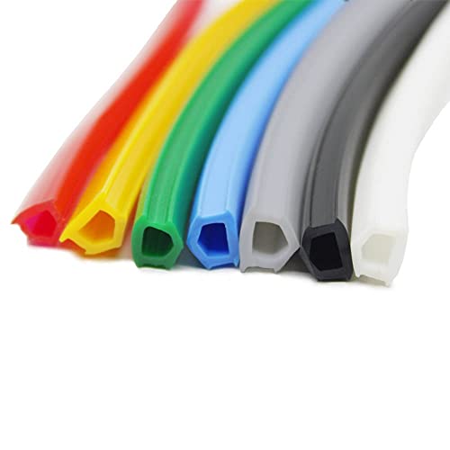 1M Flachdichtung for 2020 Aluminiumprofil - M6/M8/M10 Nutabdeckung | Weiche C-Träger-Schlitzabdeckung | Mehrfarbig(Yellow,6mm 1 Meter) von EOMO