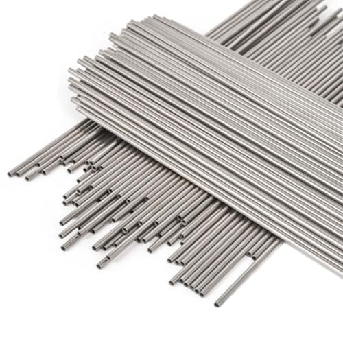 2 Stück 500 mm 1 mm Außendurchmesser 304 SS Kapillarrohr – Präzisions-Metallhohlrundrohr for die Luftfahrt, Modellindustrie, Maschinen(1mmx0.15mm﻿) von EOMO