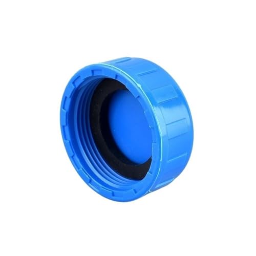 2 Stück PVC-Rohrendverbinder mit Dichtungen – Kappenverbinder mit Innengewinde for 20–63 mm Wasserrohre, auslaufsicher(Blue,63mm) von EOMO