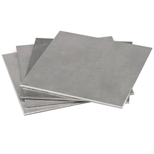 2 mm quadratisches Blech aus Edelstahl 304 – flache, gebürstete, polierte Metallplatte, 50 x 50 mm/200 x 200 mm, for verschiedene Anwendungen(2x200x200mm 1pcs) von EOMO