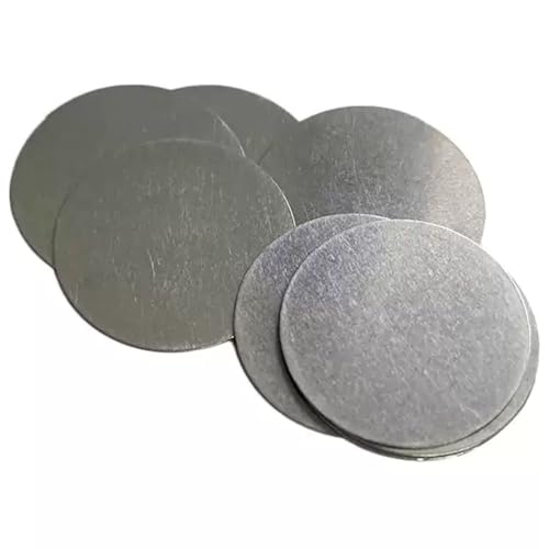 20 Stück 0,5 mm dicke ultradünne runde Scheiben aus Edelstahl 304 – nicht poröse runde Metallplatten (18/19/20/22/25/30 mm)(22mm) von EOMO