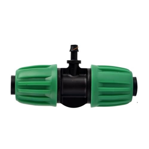 5 Stück PE-Rohrverteiler for Gartenbewässerungssysteme – Schwarz/Grüne Innengewindeverbinder for Tropfbewässerungs-Kits(Green,84.07mm) von EOMO