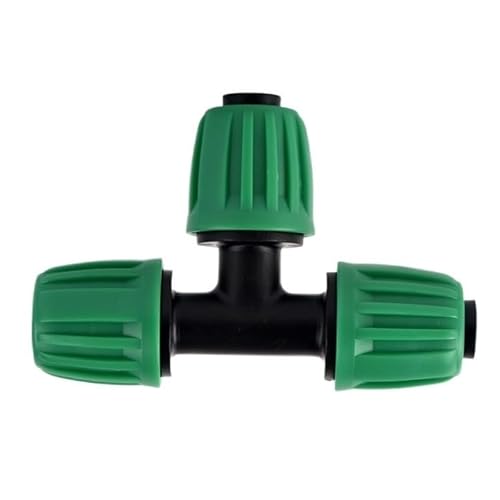5 Stück PE-Rohrverteiler for Gartenbewässerungssysteme – Schwarz/Grüne Innengewindeverbinder for Tropfbewässerungs-Kits(Green,99.5mm) von EOMO