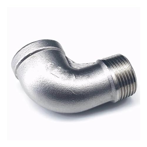 90-Grad-Winkelstück aus Edelstahl 304, Innengewinde x Außengewinde, 1/8" bis 1" Rohrverschraubung, langlebiger SS304, 1 Stück(DN40) von EOMO