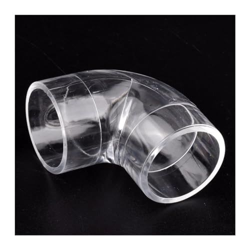 EOMO 1 Stück Acryl-Kniestück for Aquarien und Gärten – langlebig, schlagfeste Anschlüsse(50mm) von EOMO