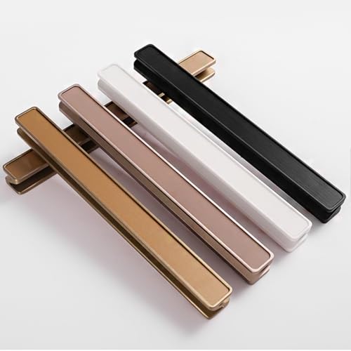EOMO 1 Stück Küchengriffe aus Aluminiumlegierung – selbstklebende Schiebe-Haltegriffe mit Rückplatte for Schränke(Gray) von EOMO