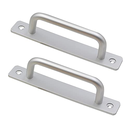 EOMO 2er-Pack Griffe aus Aluminiumlegierung – Haltegriffe und Schubladengriffe for Küche, Scheune und Garage (mit Rückplatte)(Silver,L212mm) von EOMO