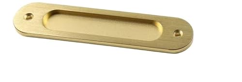 EOMO 2er-Pack ovale Griffe aus Aluminiumlegierung – verschiebbare Haltegriffe for Schränke und Wandschränke (Oberflächenmontage mit Schrauben)(Gold,L150mm) von EOMO