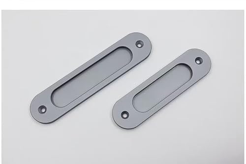 EOMO 2er-Pack ovale Griffe aus Aluminiumlegierung – verschiebbare Haltegriffe for Schränke und Wandschränke (Oberflächenmontage mit Schrauben)(Silver,L220mm) von EOMO