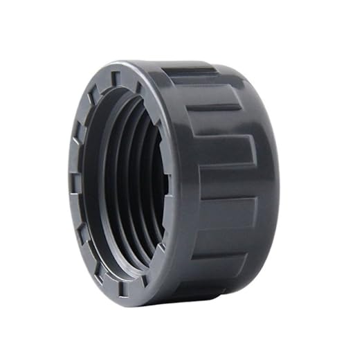 Graue PVC-Gewindekappe – 1/2 Zoll bis 2 Zoll Innengewinde-Rohrverschraubungen for die Wasserversorgung (2 Stück)(3/4in) von EOMO