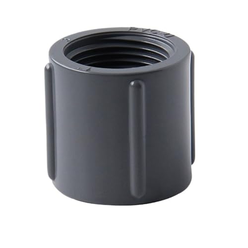 Graues PVC-Rohrverbinder-Set – 10 Stück 1/2 Zoll-1 Zoll Endkappe/T-Verbinder for die Gartenbewässerung – PVC-Innengewindeverbindung(Green,1/2in) von EOMO