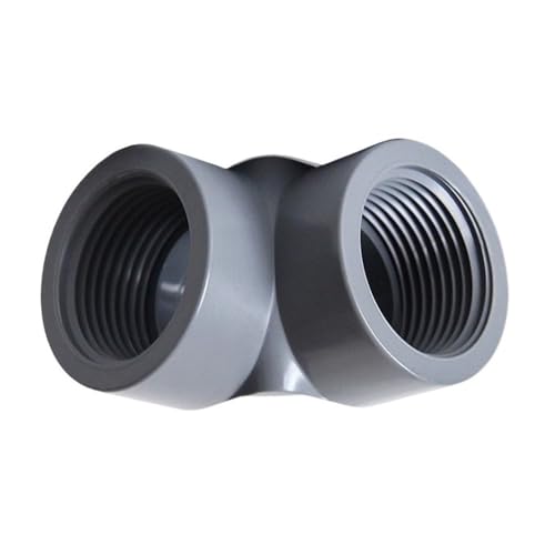 Graues PVC-Rohrverbinder-Set – 10 Stück 1/2 Zoll-1 Zoll Endkappe/T-Verbinder for die Gartenbewässerung – PVC-Innengewindeverbindung(Red,1in) von EOMO