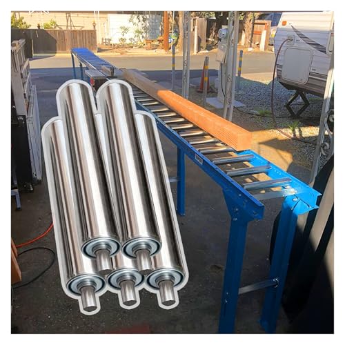 Hochleistungs-Förderrollen – 5 Stück for Tischkreissägen und Heimwerkerprojekte – Federeinpressmontage – for den industriellen und privaten Gebrauch(L500MMxDia38MM) von EOMO