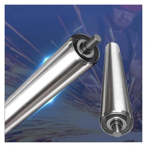 Hochleistungs-Förderrollen aus Edelstahl – 2 Zoll Durchmesser, 22 Zoll lang, Federeinpressmontage, 2 Stück for den industriellen Einsatz(L550MM xDia50mm) von EOMO