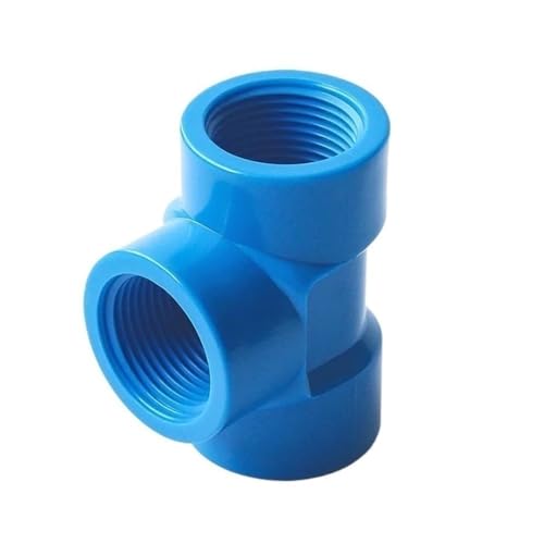 PVC-Rohrkappe mit Gewinde – 20 mm, 25 mm, 32 mm T-Stücke mit Innengewinde for Heimwerkerprojekte – langlebiger PVC-Rohrstopfen – 1 Stück(Blue,32mm) von EOMO