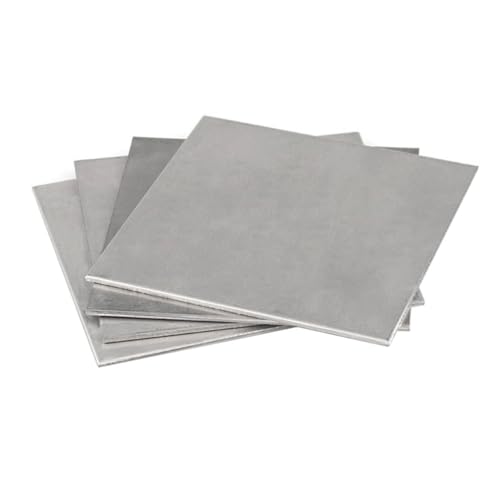 Quadratische Blechplatte aus Edelstahl 304 – flache, gebürstete, polierte Metallplatte – 0,8/1/1,5/2/3/4 mm Dicke – 100 x 100/150 x 150/200 x 200 mm(2x150x150mm 1pcs) von EOMO
