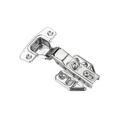 Schrankscharniere mit sanftem Schließmechanismus for rahmenlose Schränke – Edelstahl, vernickelte Oberfläche, leiser Selbstschließmechanismus(Ch100 1pcs) von EOMO
