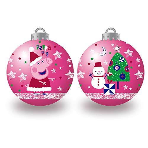 ARDITEX PP14017 6er-Pack Weihnachtskugeln Durchmesser 8 cm von EONE-Peppa Wutz von ARDITEX