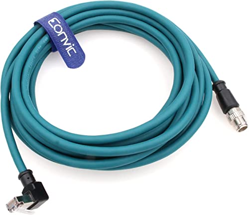 EONVIC M12 Ethernet Kabel hochflexibel M12 X Typ 8 Pin auf rechtwinklig RJ45 Industrie geschirmt Cat5e SFTP 26AWG Wasserdicht IP67 Montagekabel EONVIC M12 Ethernet Kabel hochflexibel M12 X Typ 8 Pin auf rechtwinklig RJ45 Industrie geschirmt Cat5e SFTP 26AWG Wasserdicht IP67 Montagekabel von EONVIC