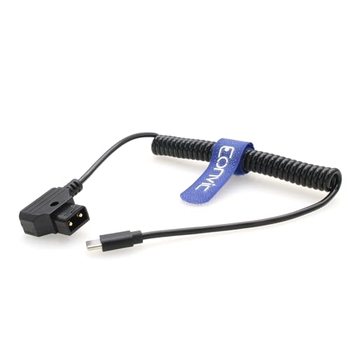 Eonvic 14,8 V DTAP auf USB Typ-C Stromkabel für DJI Focus Pro SDR Transmission Nucleus Nano II Wireless Lens Control System (Spiralkabel) von EONVIC